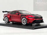 IXO x MCG 2025 Ford Mustang GTD Red Metallic w Silver Wheels 1:18 - New