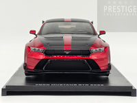 IXO x MCG 2025 Ford Mustang GTD Red Metallic w Silver Wheels 1:18 - New