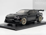 IXO x MCG 2025 Ford Mustang GTD Gloss Black w Gold Wheels 1:18 - New