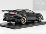 IXO x MCG 2025 Ford Mustang GTD Gloss Black w Gold Wheels 1:18 - New