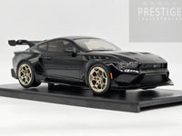 IXO x MCG 2025 Ford Mustang GTD Gloss Black w Gold Wheels 1:18 - New