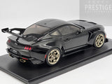 IXO x MCG 2025 Ford Mustang GTD Gloss Black w Gold Wheels 1:18 - New