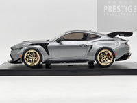IXO x MCG 2025 Ford Mustang GTD Grey Metallic w Gold Wheels 1:18 - New