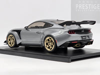IXO x MCG 2025 Ford Mustang GTD Grey Metallic w Gold Wheels 1:18 - New