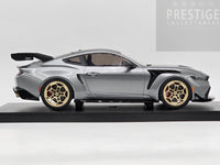 IXO x MCG 2025 Ford Mustang GTD Grey Metallic w Gold Wheels 1:18 - New