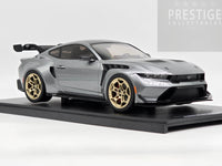 IXO x MCG 2025 Ford Mustang GTD Grey Metallic w Gold Wheels 1:18 - New