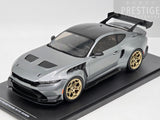 IXO x MCG 2025 Ford Mustang GTD Grey Metallic w Gold Wheels 1:18 - New