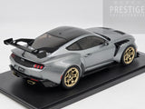 IXO x MCG 2025 Ford Mustang GTD Grey Metallic w Gold Wheels 1:18 - New