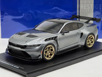 IXO x MCG 2025 Ford Mustang GTD Grey Metallic w Gold Wheels 1:18 - New