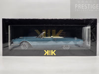 KK-Scale 1966 Ford Thunderbird Convertible, Light Blue Metallic w White Roof 1:18 - New