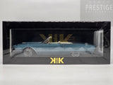 KK-Scale 1966 Ford Thunderbird Convertible, Light Blue Metallic w White Roof 1:18 - New