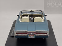 KK-Scale 1966 Ford Thunderbird Convertible, Light Blue Metallic w White Roof 1:18 - New