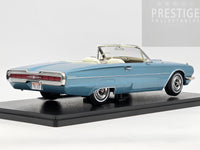 KK-Scale 1966 Ford Thunderbird Convertible, Light Blue Metallic w White Roof 1:18 - New