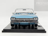 KK-Scale 1966 Ford Thunderbird Convertible, Light Blue Metallic w White Roof 1:18 - New