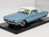 KK-Scale 1966 Ford Thunderbird Convertible, Light Blue Metallic w White Roof 1:18 - New