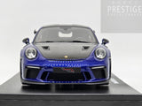 GT Spirit 2018 Porsche 911 GT3 RS Weissach Package 991.2 San Marino Blue 1:18 - New
