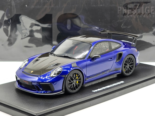 GT Spirit 2018 Porsche 911 GT3 RS Weissach Package 991.2 San Marino Blue 1:18 - New
