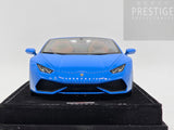 MR Collection 2015 Lamborghini Huracan LP610-4 Spyder Blu Le Mans 1:18 - Preowned