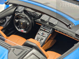 MR Collection 2015 Lamborghini Huracan LP610-4 Spyder Blu Le Mans 1:18 - Preowned