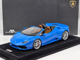 MR Collection 2015 Lamborghini Huracan LP610-4 Spyder Blu Le Mans 1:18 - Preowned