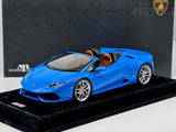 MR Collection 2015 Lamborghini Huracan LP610-4 Spyder Blu Le Mans 1:18 - Preowned