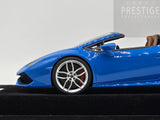 MR Collection 2015 Lamborghini Huracan LP610-4 Spyder Blu Le Mans 1:18 - Preowned