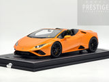 MR Collection 2022 Lamborghini Huracan Evo Spyder RWD Arancio Borealis 1:18 ONE OFF