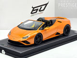 MR Collection 2022 Lamborghini Huracan Evo Spyder RWD Arancio Borealis 1:18 ONE OFF