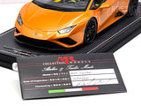 MR Collection 2022 Lamborghini Huracan Evo Spyder RWD Arancio Borealis 1:18 ONE OFF