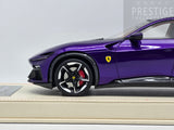 AT Models Ferrari Purosangue Panoramic Top Al Humaid Violet Metallic 23/66 1:18 - READ