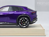 AT Models Ferrari Purosangue Panoramic Top Al Humaid Violet Metallic 23/66 1:18 - READ