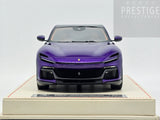 AT Models Ferrari Purosangue Panoramic Top Al Humaid Violet Metallic 23/66 1:18 - READ