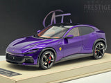 AT Models Ferrari Purosangue Panoramic Top Al Humaid Violet Metallic 23/66 1:18 - READ