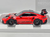 Norev 2022 Porsche 911 GT3 RS Weissach Package (992) Indian Red 1:18 - New