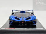 LookSmart 2021 Bugatti Bolide Launch Configuration Blue / Black 1:43 Scale - New