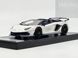 LookSmart 2020 Lamborghini Aventador SVJ Xago Edition Asopo White 1:43 Scale - New