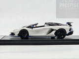 LookSmart 2020 Lamborghini Aventador SVJ Xago Edition Asopo White 1:43 Scale - New