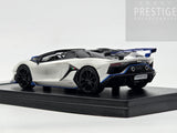 LookSmart 2020 Lamborghini Aventador SVJ Xago Edition Asopo White 1:43 Scale - New