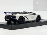 LookSmart 2020 Lamborghini Aventador SVJ Xago Edition Asopo White 1:43 Scale - New
