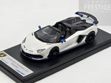 LookSmart 2020 Lamborghini Aventador SVJ Xago Edition Asopo White 1:43 Scale - New