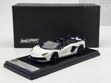 LookSmart 2020 Lamborghini Aventador SVJ Xago Edition Asopo White 1:43 Scale - New
