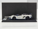 LookSmart 2020 Lamborghini Aventador SVJ Xago Edition Asopo White 1:43 Scale - New