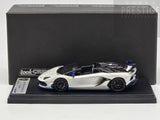 LookSmart 2020 Lamborghini Aventador SVJ Xago Edition Asopo White 1:43 Scale - New
