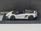 LookSmart 2020 Lamborghini Aventador SVJ Xago Edition Asopo White 1:43 Scale - New