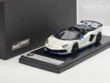 LookSmart 2020 Lamborghini Aventador SVJ Xago Edition Asopo White 1:43 Scale - New