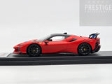 LookSmart 2024 Ferrari SF90 XX Stradale Matte Red w Blue Trims 1:43 Scale - New