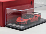 LookSmart 2024 Ferrari SF90 XX Stradale Matte Red w Blue Trims 1:43 Scale - New