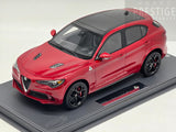 BBR 2016 Alfa Romeo Stelvio Quadrifoglio Q4 Rosso Competizione Red 1:18 - Ex-display