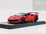 LookSmart 2024 Ferrari SF90 XX Spider Matte Red w Blue Trims 1:43 Scale - New