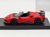 LookSmart 2024 Ferrari SF90 XX Spider Matte Red w Blue Trims 1:43 Scale - New